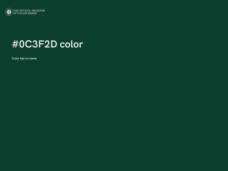 #0C3F2D color image