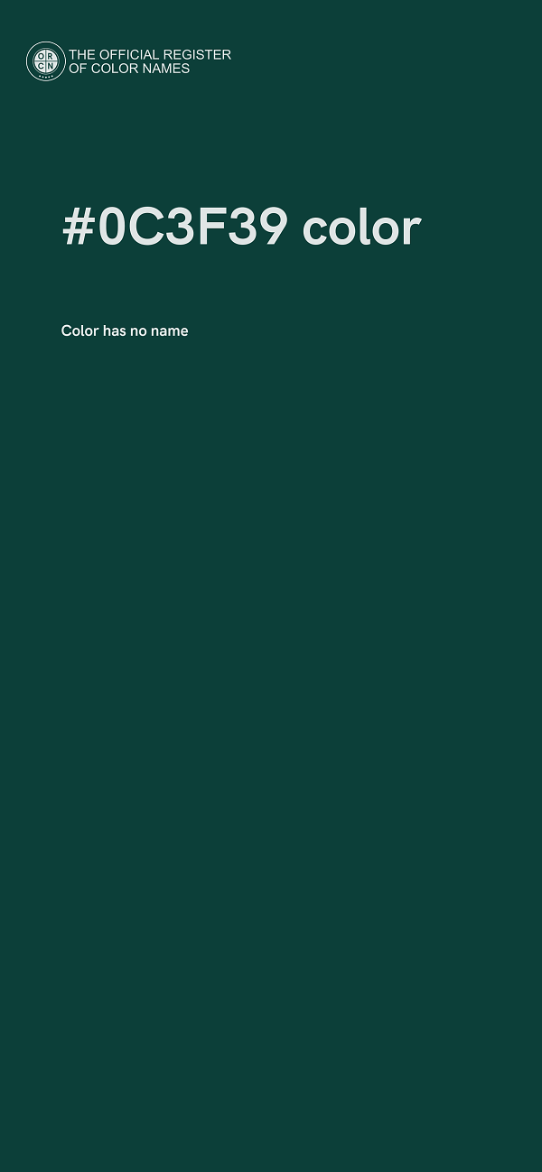 #0C3F39 color image