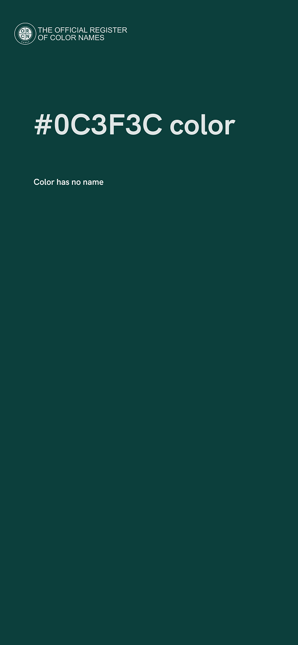 #0C3F3C color image