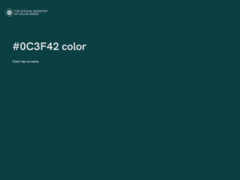 #0C3F42 color image