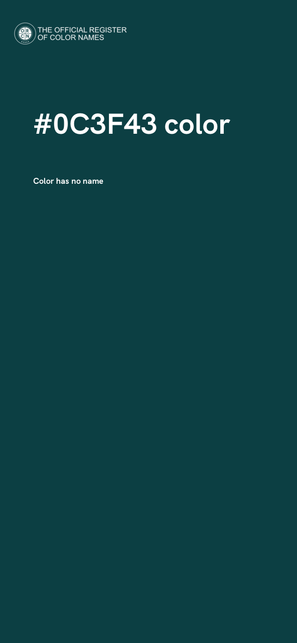 #0C3F43 color image
