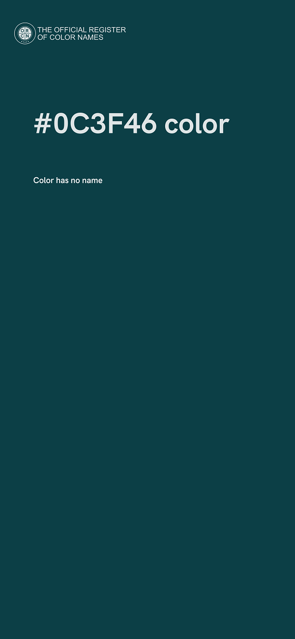 #0C3F46 color image