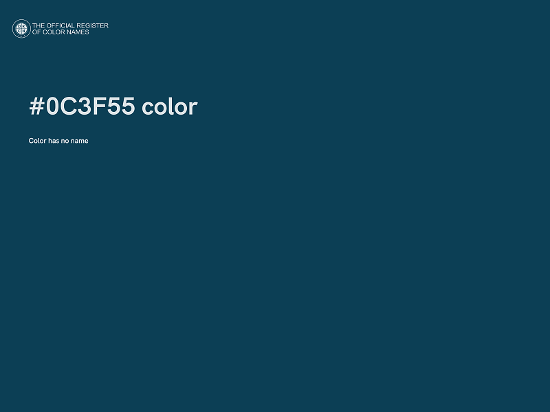 #0C3F55 color image