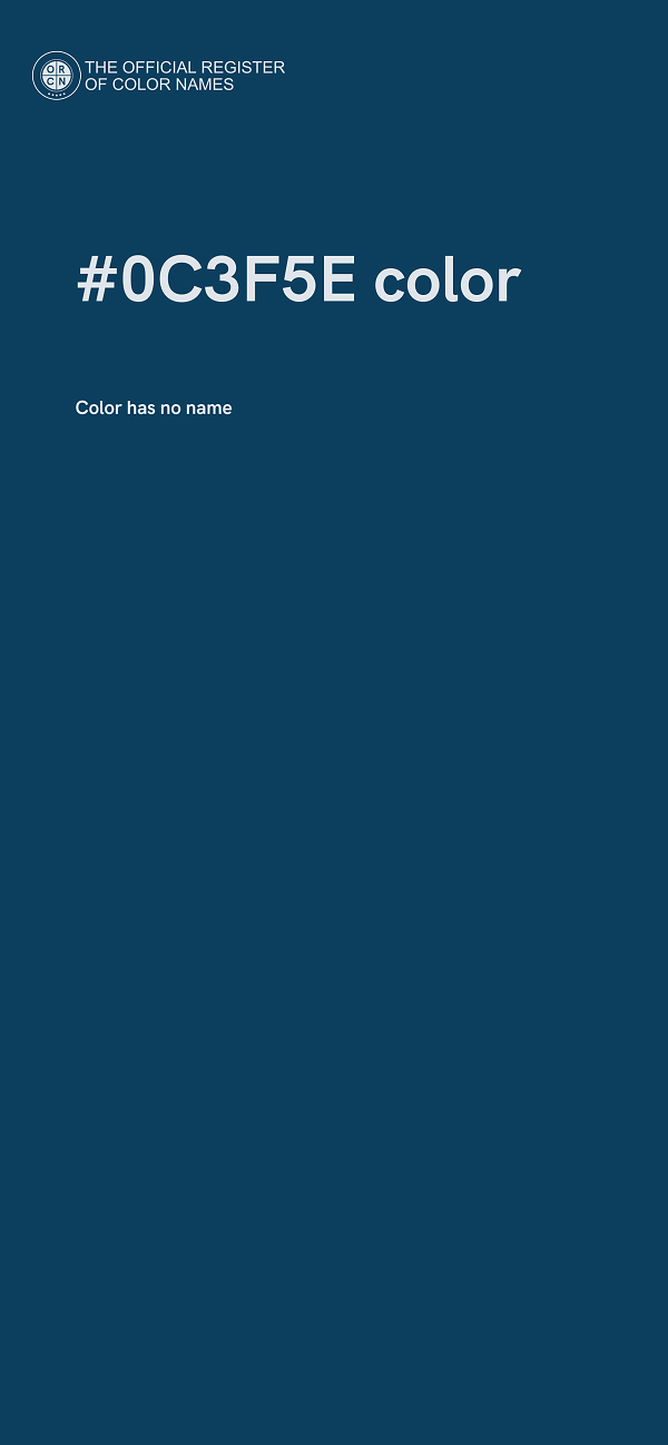 #0C3F5E color image