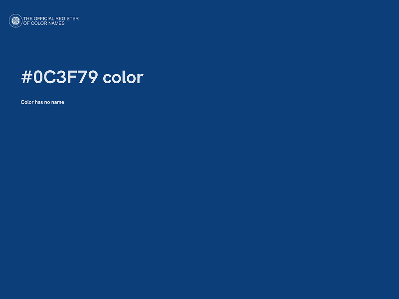 #0C3F79 color image