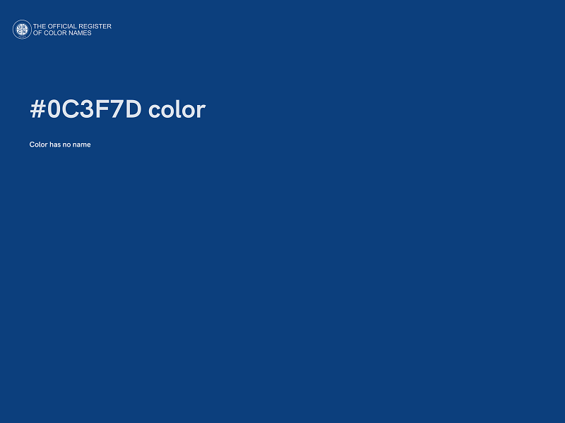 #0C3F7D color image