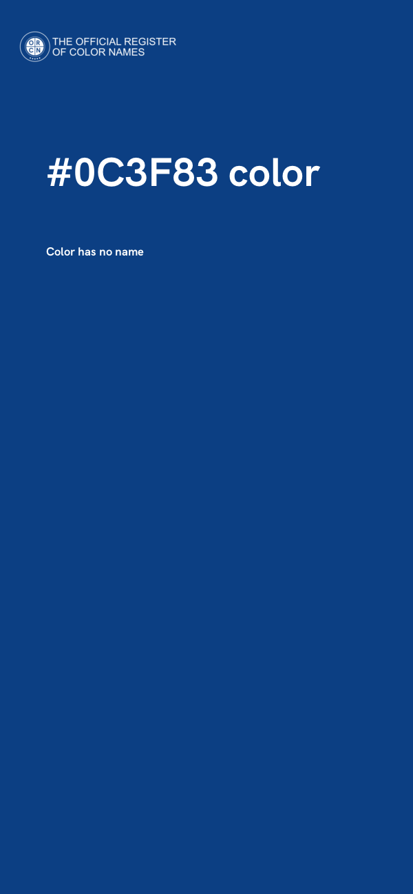 #0C3F83 color image