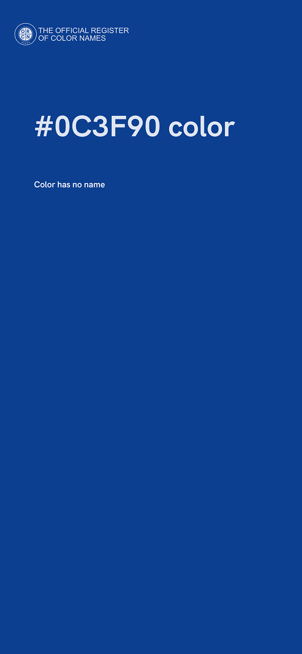 #0C3F90 color image