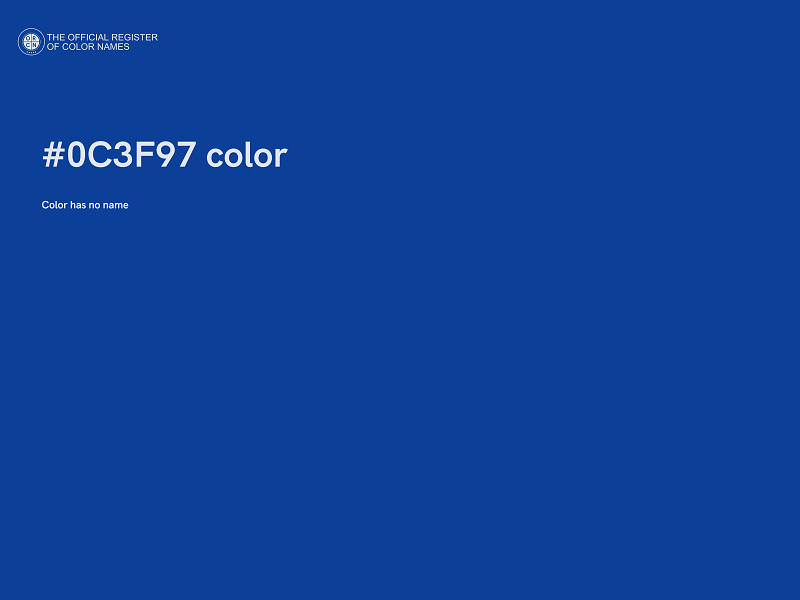 #0C3F97 color image