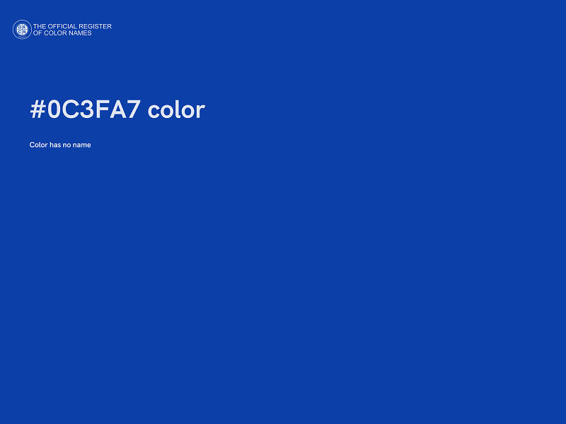 #0C3FA7 color image