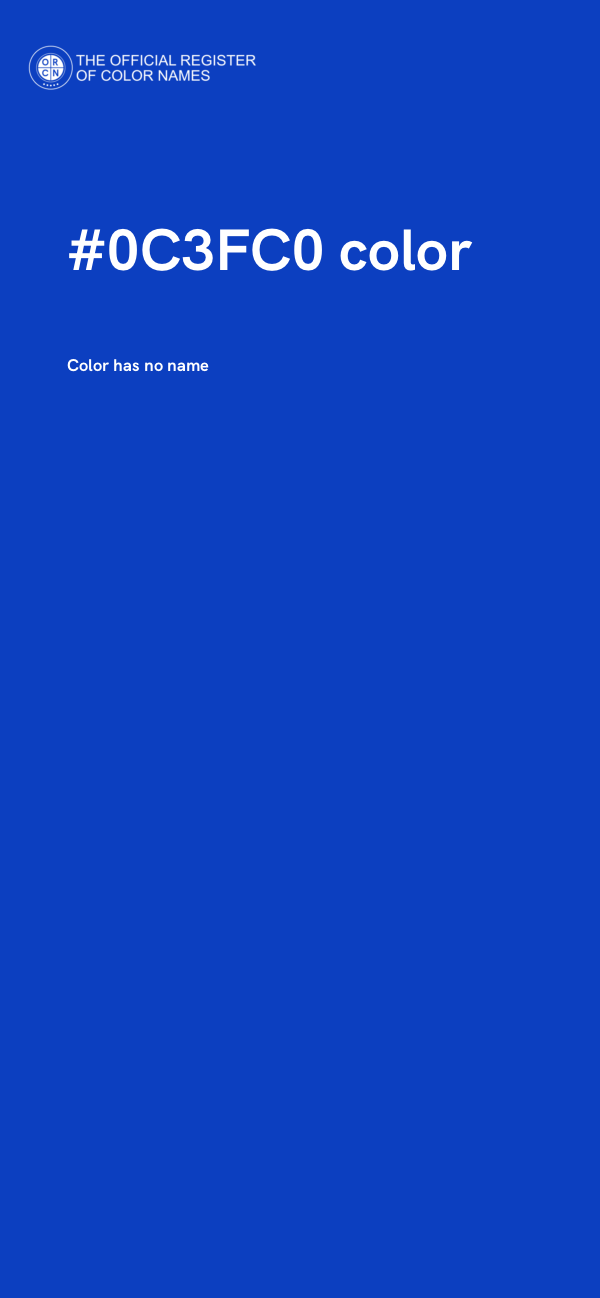 #0C3FC0 color image