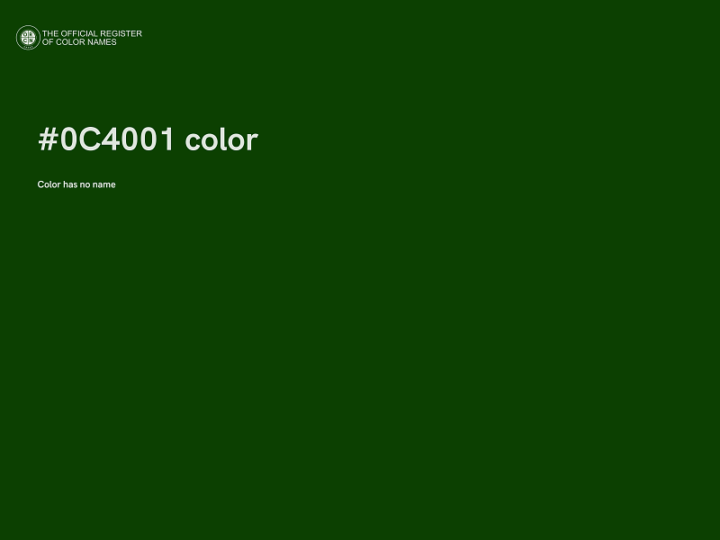 #0C4001 color image