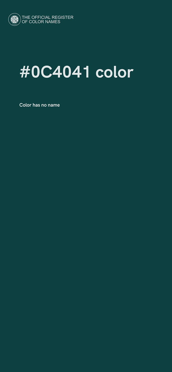 #0C4041 color image