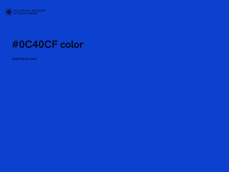 #0C40CF color image