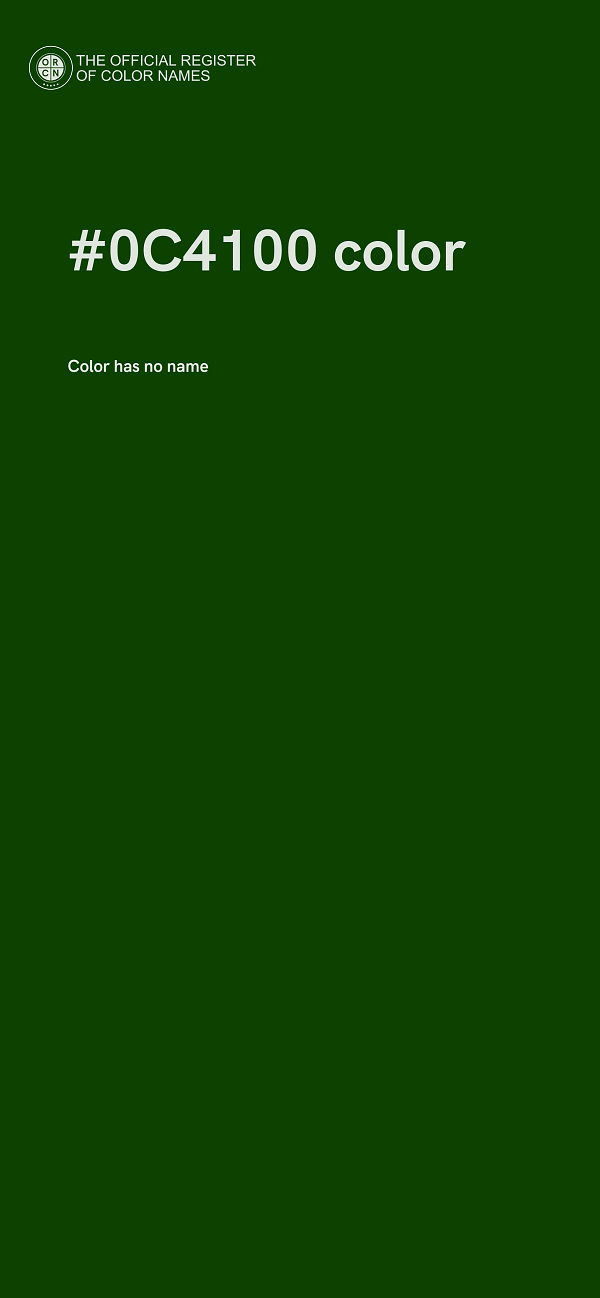 #0C4100 color image