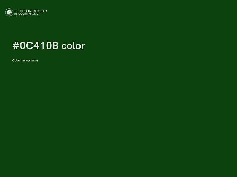 #0C410B color image