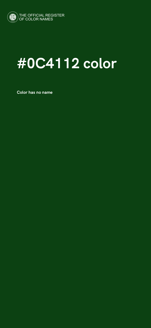 #0C4112 color image