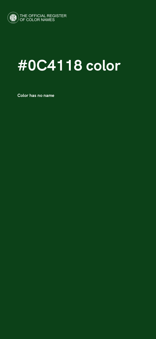 #0C4118 color image