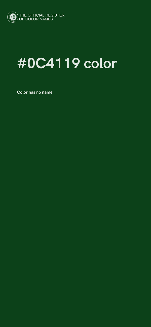 #0C4119 color image
