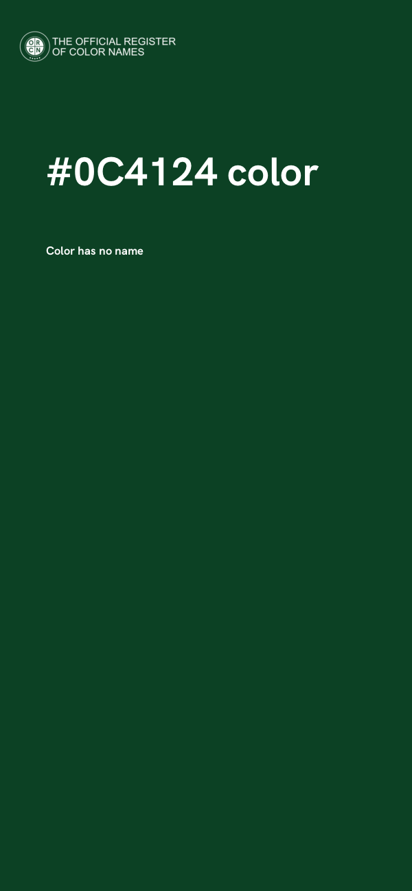#0C4124 color image