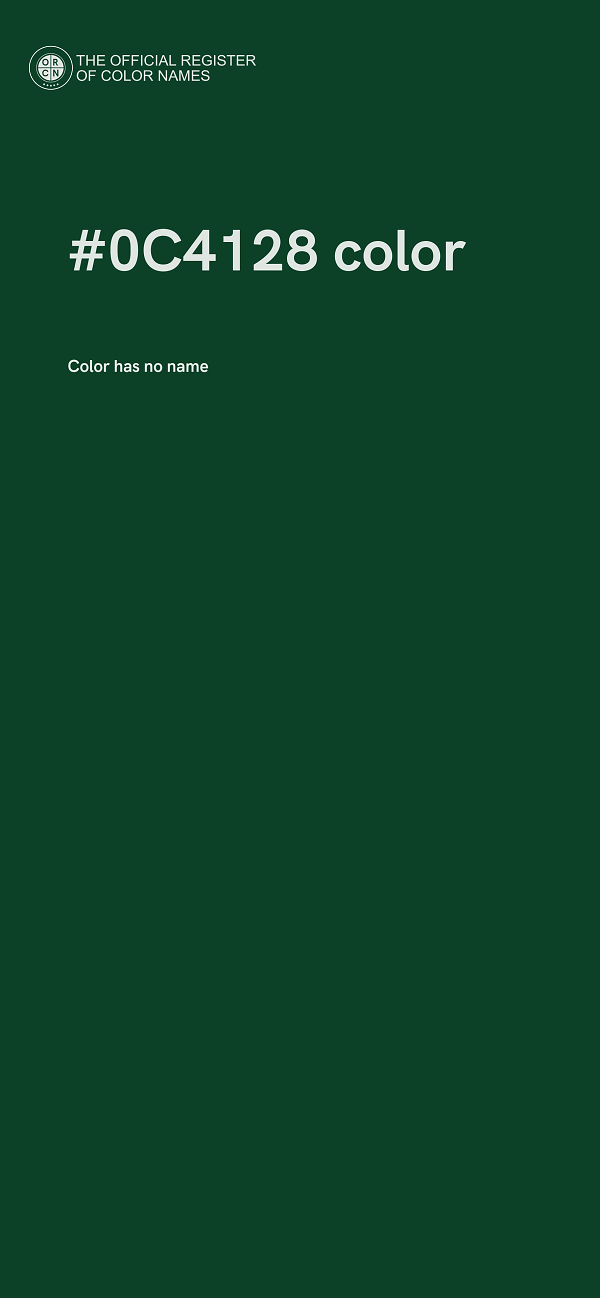 #0C4128 color image