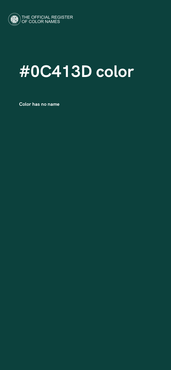 #0C413D color image