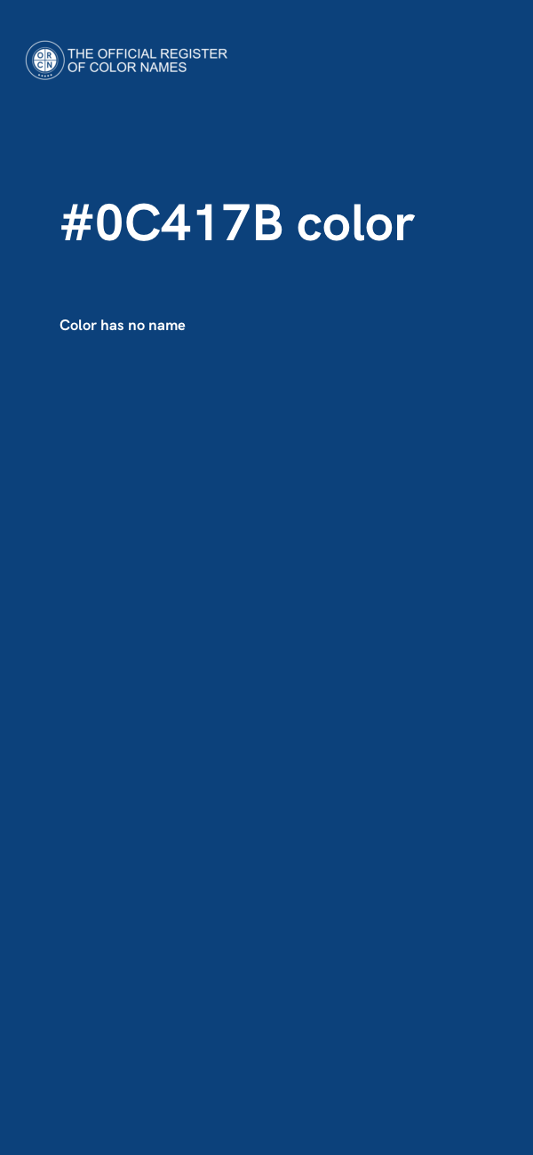 #0C417B color image