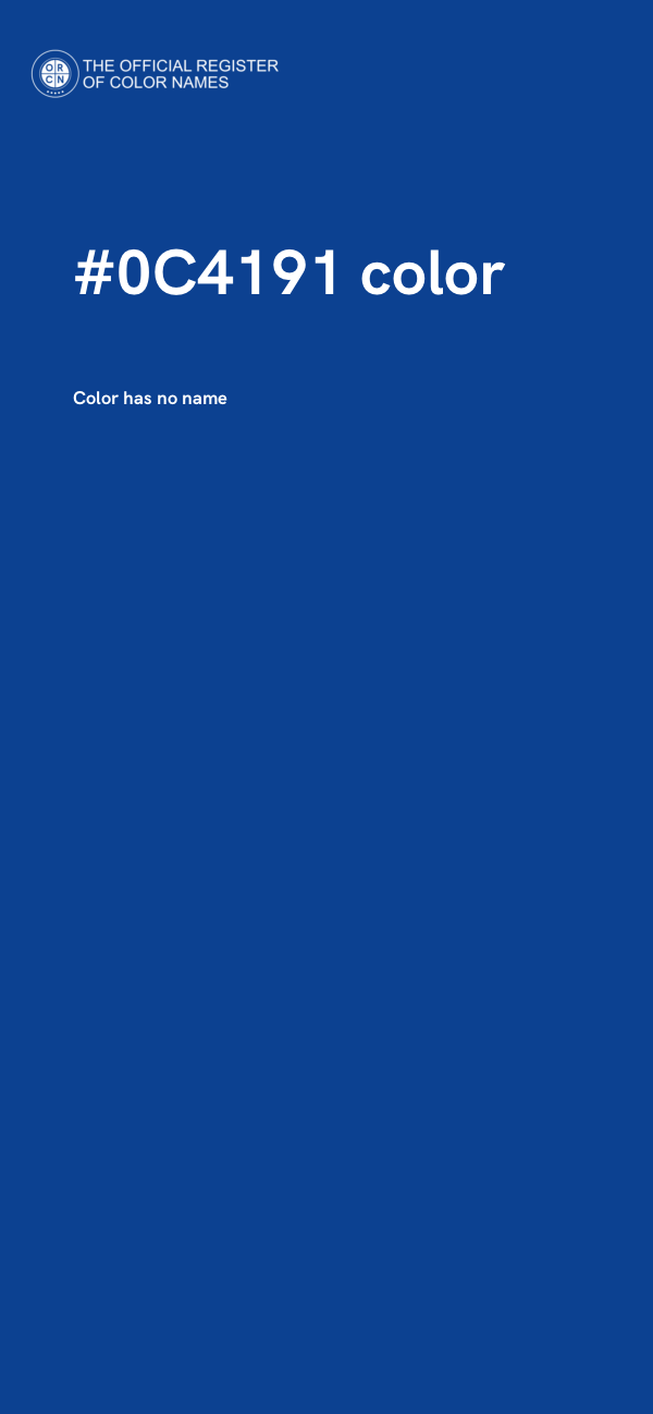 #0C4191 color image