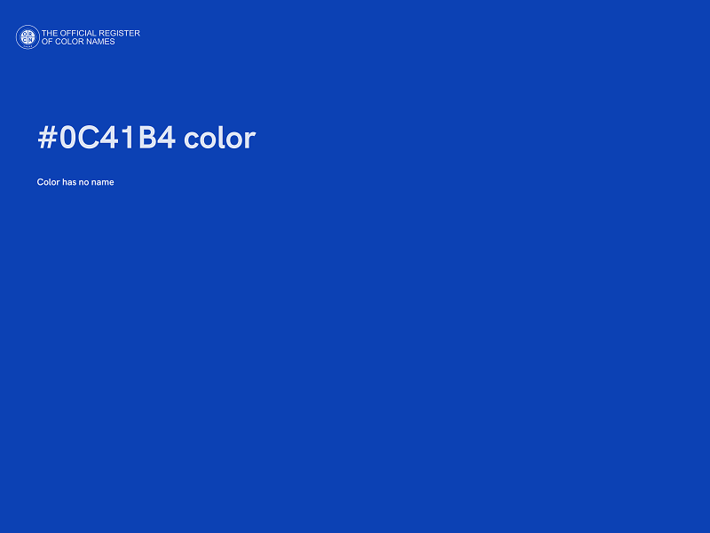 #0C41B4 color image