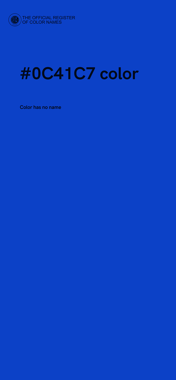 #0C41C7 color image