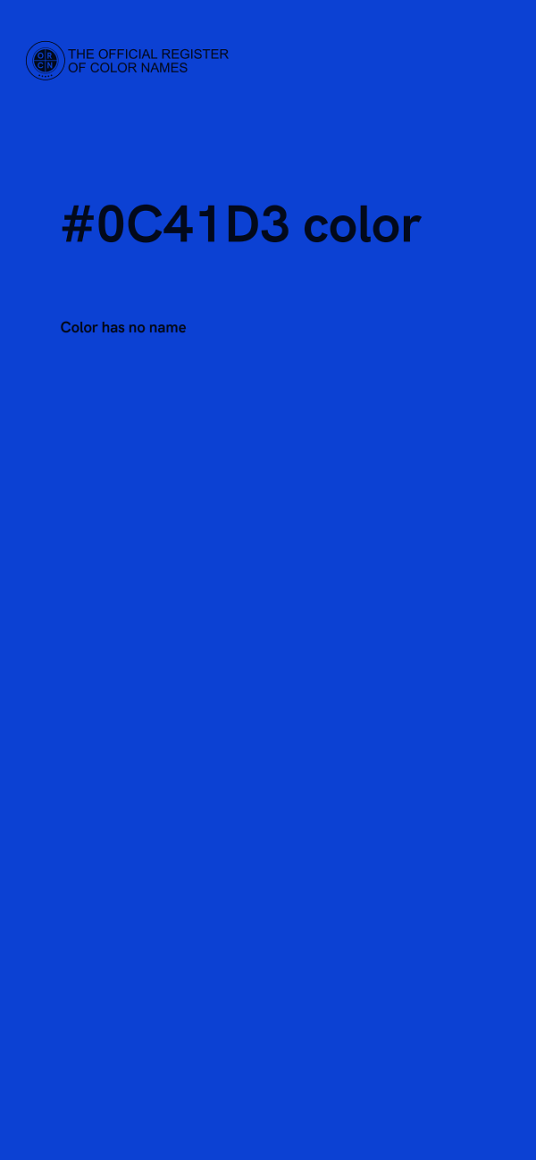 #0C41D3 color image
