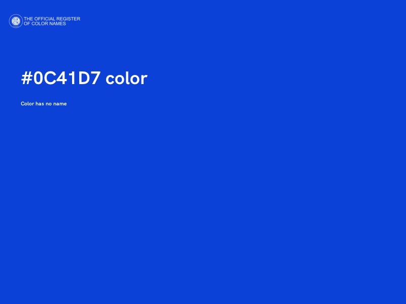 #0C41D7 color image
