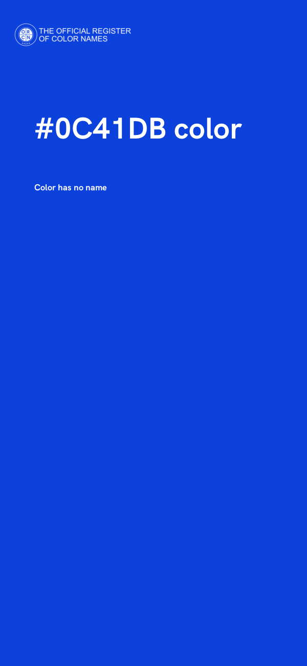 #0C41DB color image