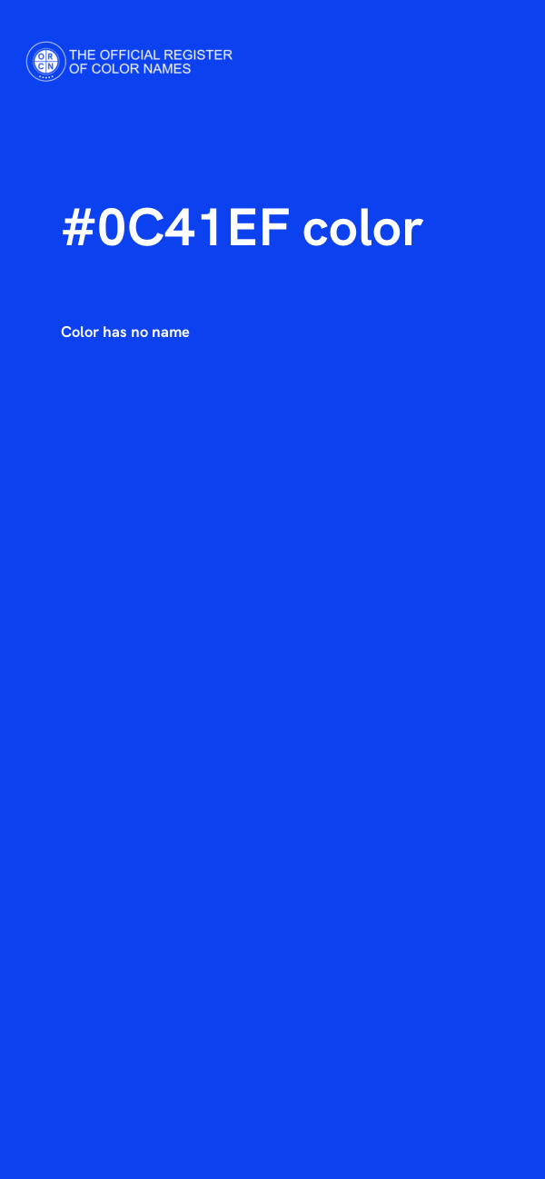#0C41EF color image