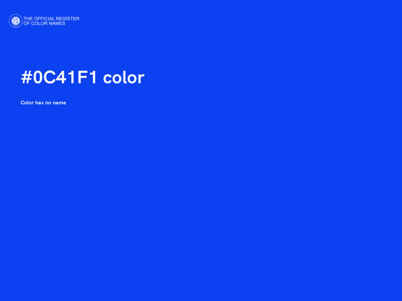 #0C41F1 color image