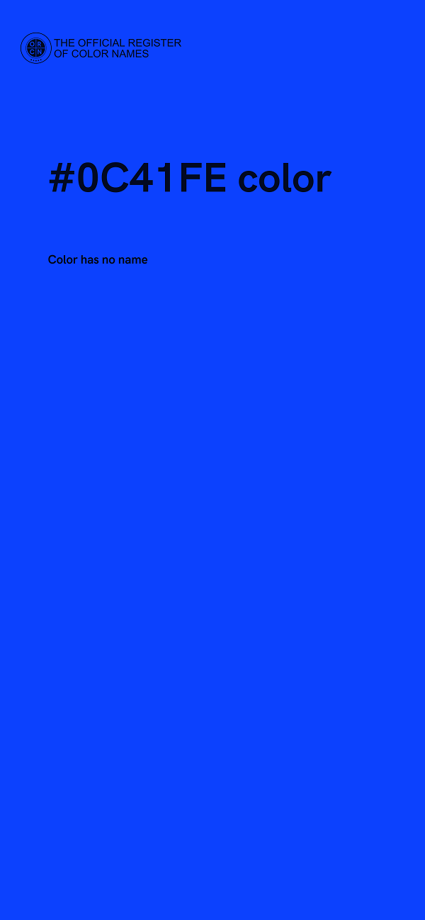 #0C41FE color image