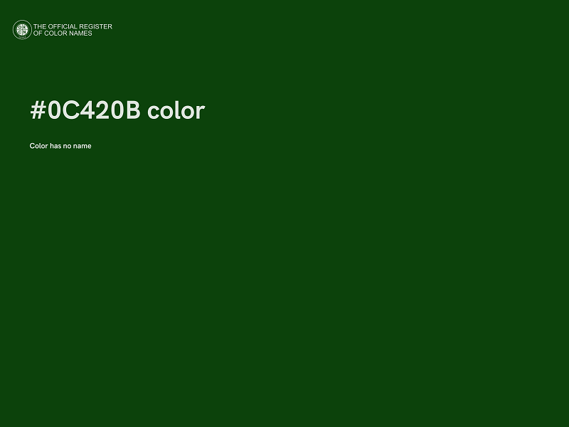 #0C420B color image