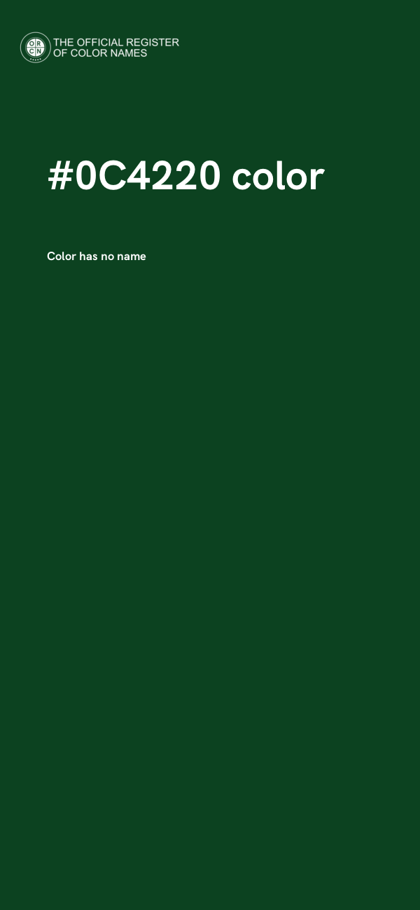 #0C4220 color image