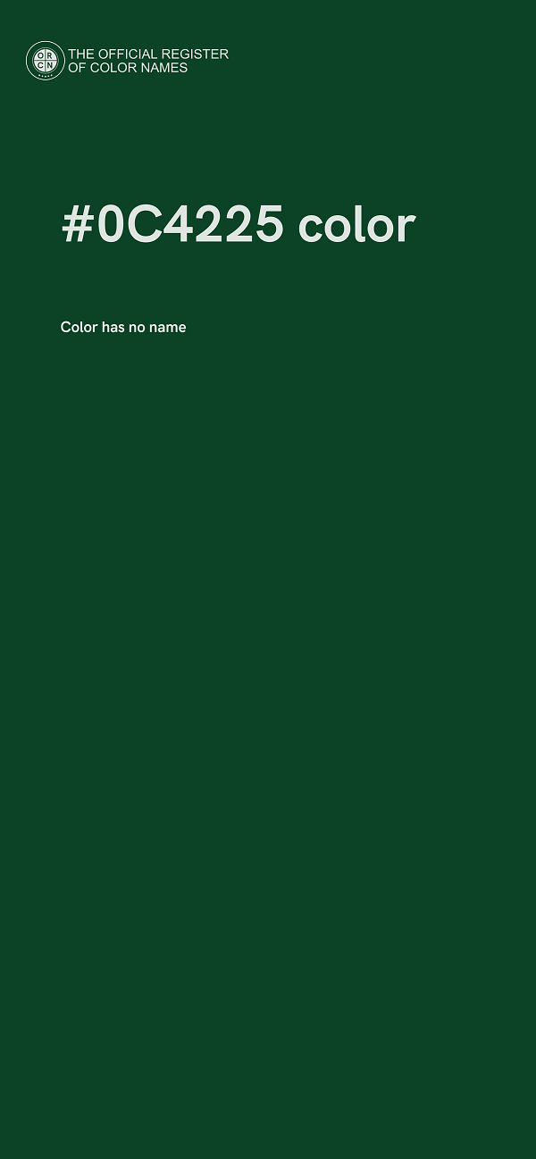 #0C4225 color image