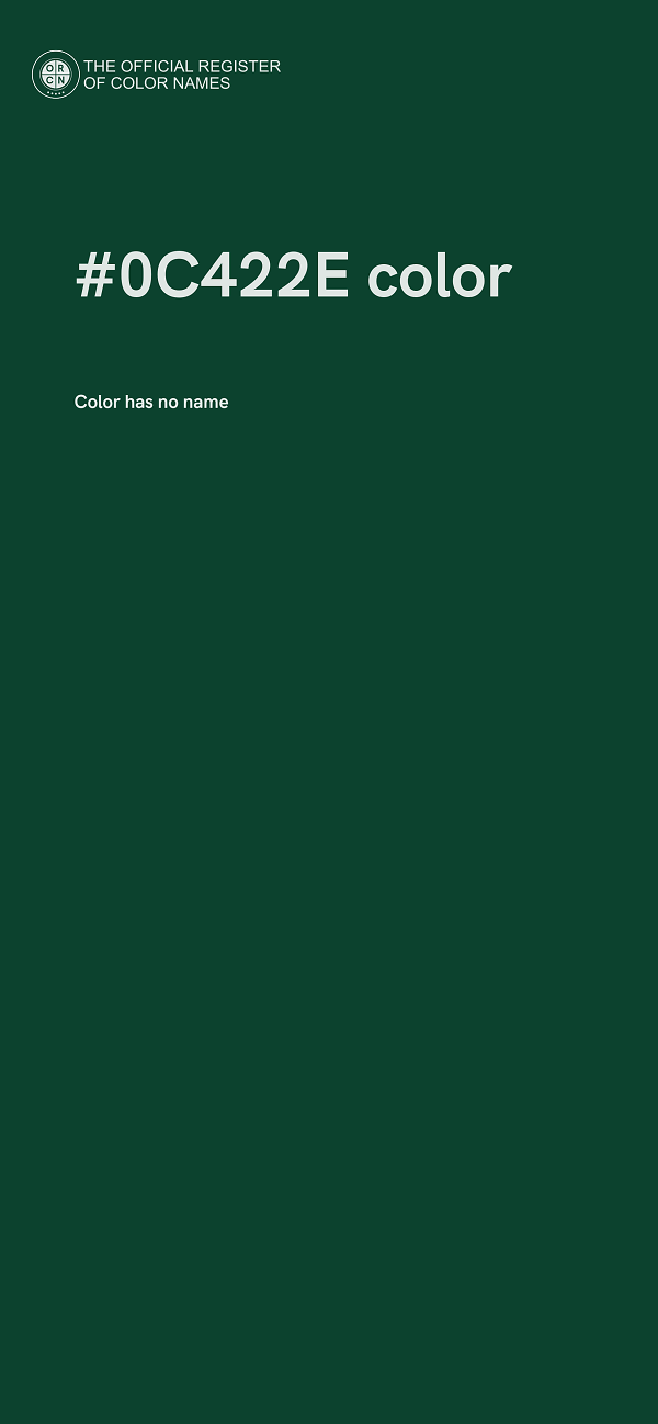 #0C422E color image