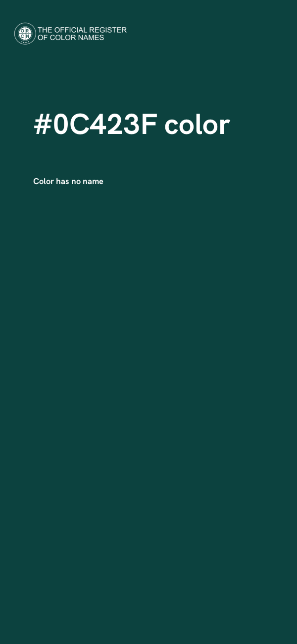 #0C423F color image