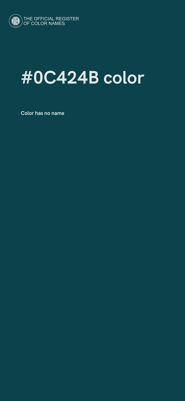 #0C424B color image
