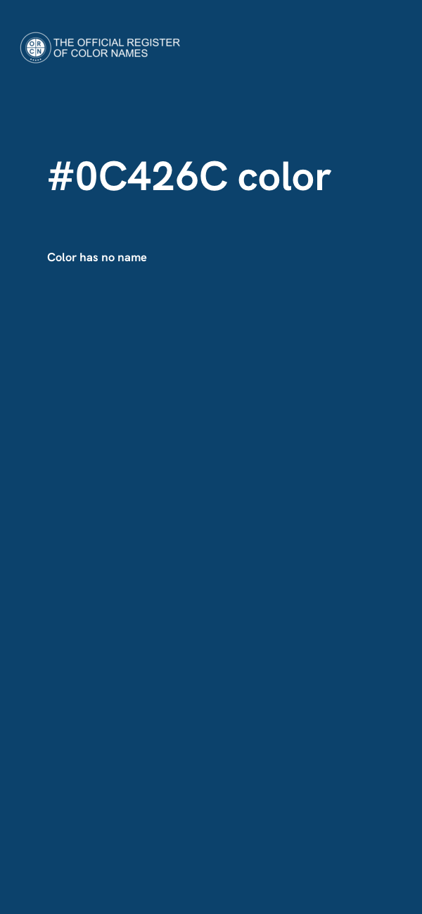 #0C426C color image