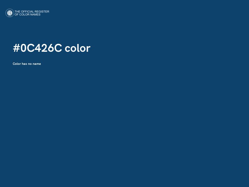 #0C426C color image