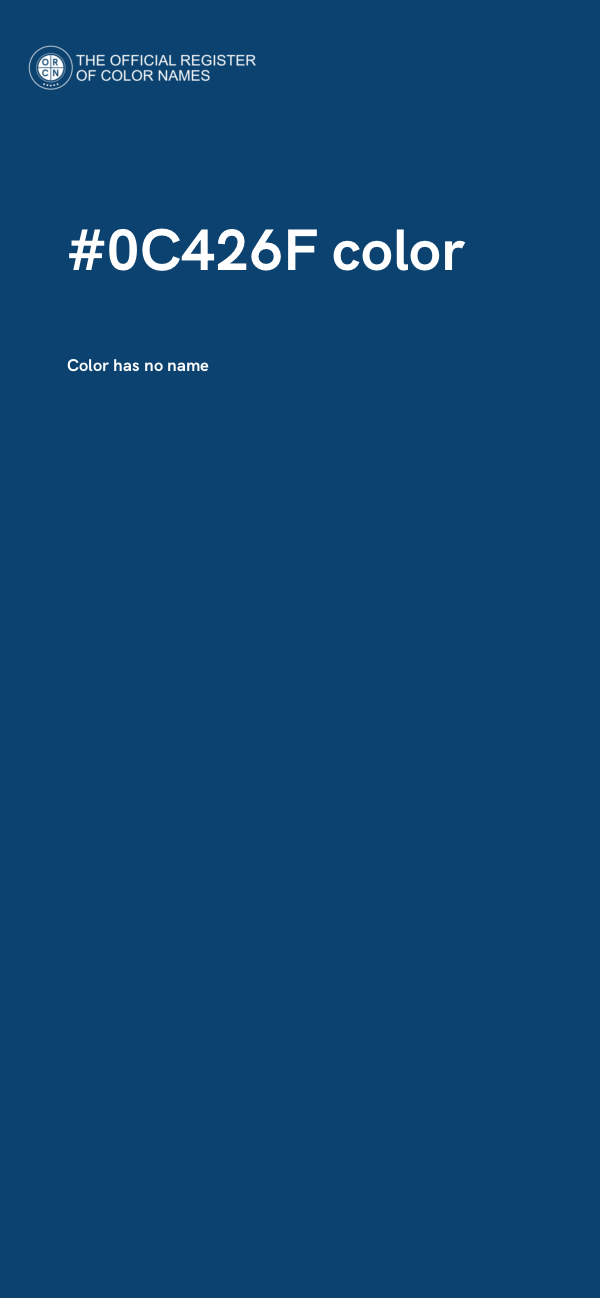 #0C426F color image