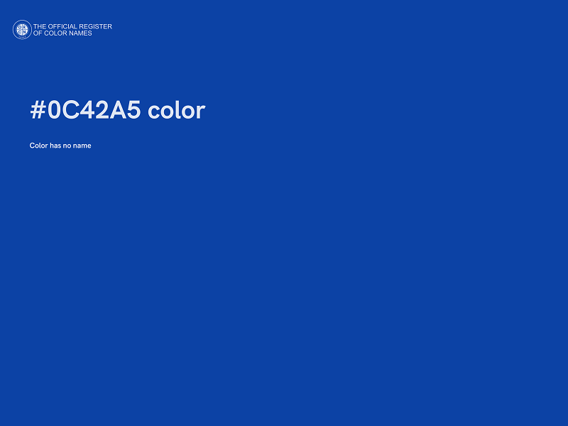 #0C42A5 color image