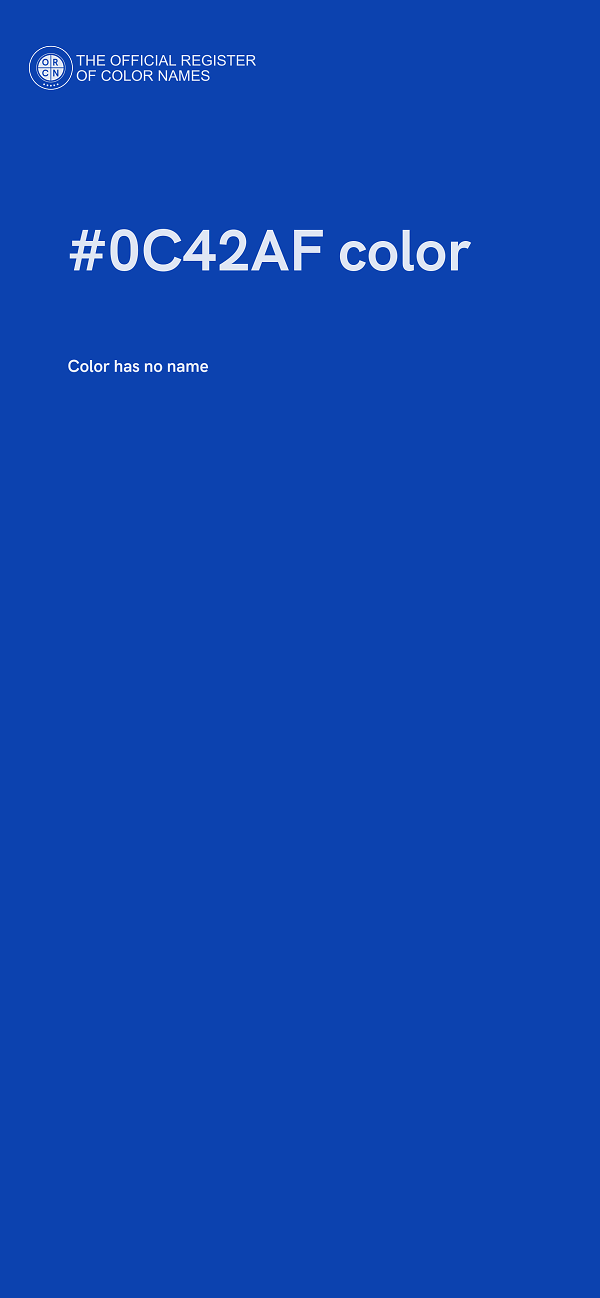 #0C42AF color image