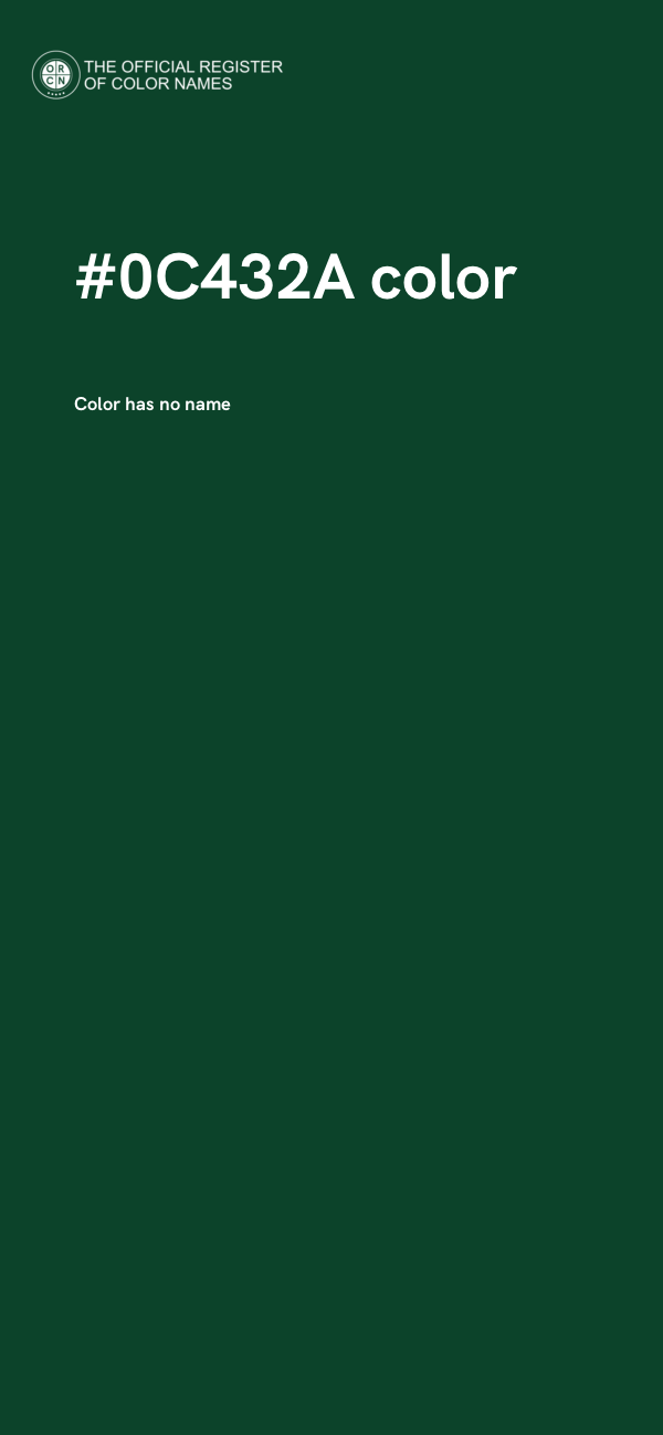 #0C432A color image