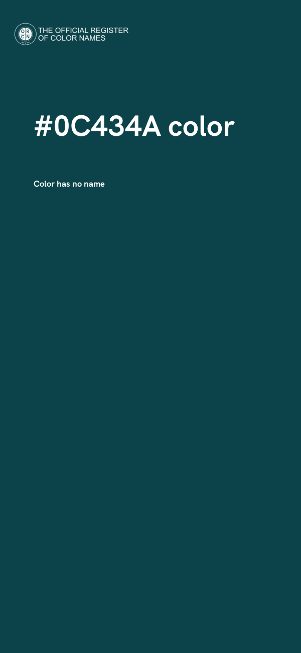 #0C434A color image