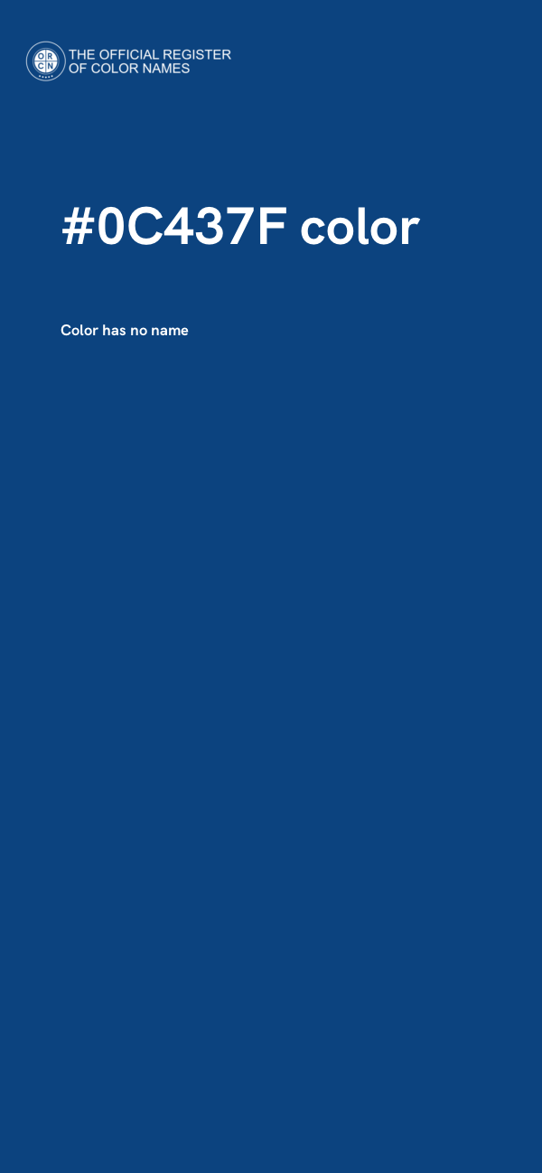 #0C437F color image